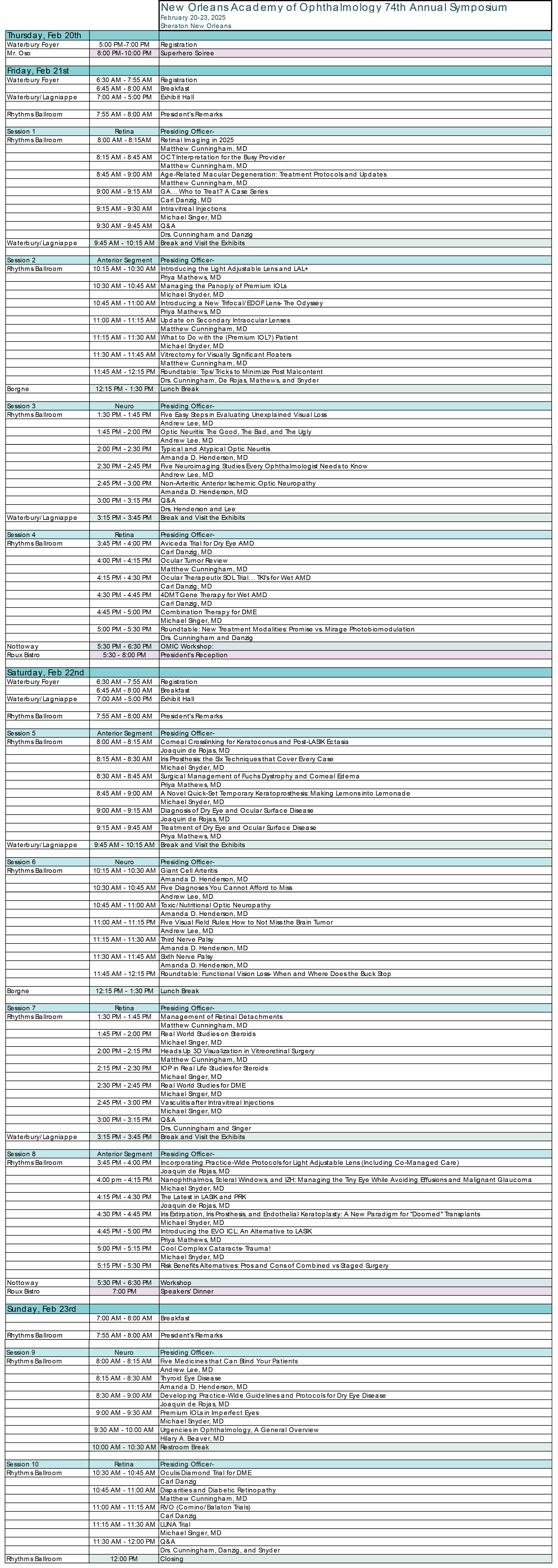 2025 Annual Symposium Program